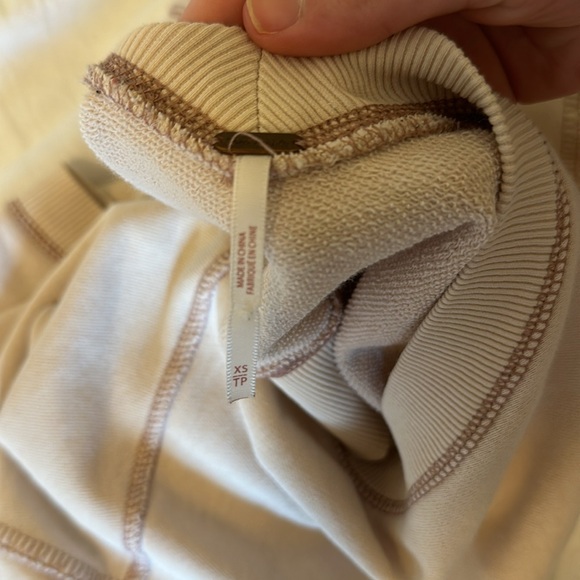 Free people balloon sleeve open back crop sweatshirt - Picture 3 of 3